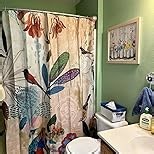 Americanflat 72x75 Hookless Shower Curtain - Water-Resistant Checkered Shower Curtain with Sheer Panel, Snap-in Liner, and Grommets - 100% Polyester - Charcoal Grey, Light Grey and White