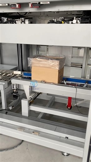 Case erector & bag inserter integrated machine #machine #baginsertermachine #caseerector