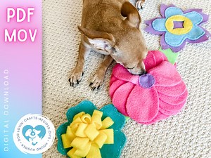 DIY Flower Garden Snuffle Dog Toy Craft Kit (download PDF Pattern & Sew-along Video) - Etsy Australia