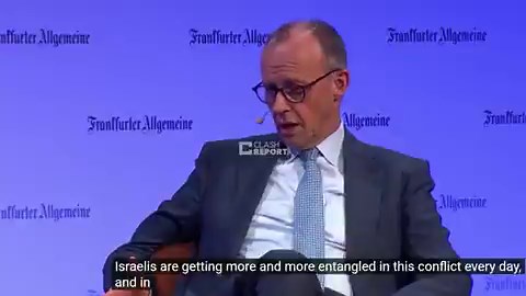🇩🇪 BREAKING: Germany just trolled Trump and Netanyahu.German Chancellor: "The Americans and Israelis are getting more deeply entangled in this conflict every single day. And in my view, they do not have a strategy."While Washington pounds its chest and threatens war, one of its closest allies is calling it out. No strategy. No plan. Just endless escalation.The empire is losing its allies, its credibility, its grip. Even Germany is stepping back.The world is watching. The world is seeing. The e