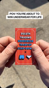 Day One of the Underwear Trade-Up has come to a close and three customers have just won Underwear for Life! Don’t forget to come in on Sunday because there are still more chances for your loins to win endless unders! | Duluth Trading Company