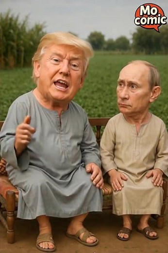 ترامب يغني موال حفني أحمد 'سيبك من كلام الناس' وبوتين قاعد جنبه