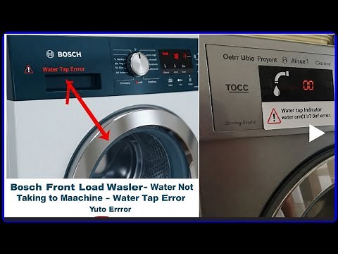 "Bosch Washer Not Taking Water? Tap Symbol Blinking? Try THIS Before Calling Service!"