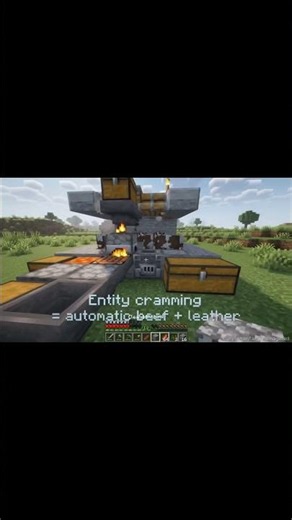 Minecraft Entity Cramming Cow Farm