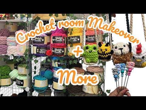 Crochet Room Makeover! 🧶 Organising My Yarn Storage + Designing a New Pattern