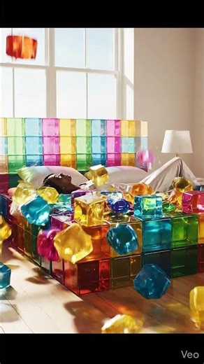 Jelly Bed Explosion in Slow Motion 🤯 #shorts