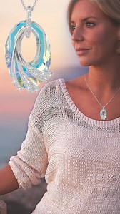 Thrilling to see! A magnificent Aurora Borealis crystal with a magical display of color that will steal the show! | The Danbury Mint