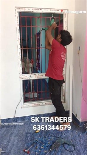 Upvc windows fitting upvc windows #upvc #upvcprofile #upvcwindow #home #construction #pvcdoors