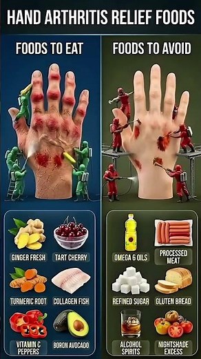 The Ultimate Guide to Hand Arthritis Relief: Foods to Eat vs. Foods to Avoid