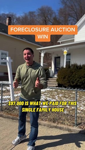 5.6K views · 160 reactions | We won a single-family house at a foreclosure auction! Follow @twoguystakeonrealestate for more tips and tricks to buying multiple Real Estate investment properties! @twoguystakeonrealestate @twoguystakeonrealestate #realestateinvesting101 #investmentproperty #realestateinvestingtips #rentalproperty #realestatehacks #realestateinvestingforbeginners #passiveincome | Two Guys Take on Real Estate | Facebook
