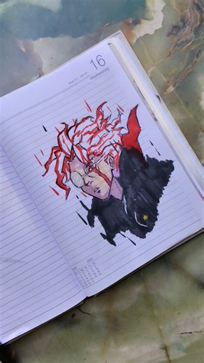 Okarun Quick Pen Sketch 👻⚡ | Dandadan Drawing #Shorts