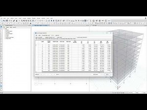 Base Reaction in tabulated Form (Etabs )