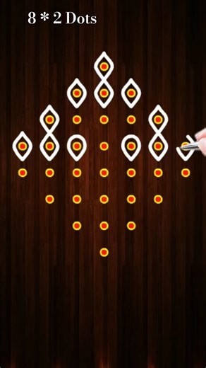 Beautiful kolam for beginners 🌼 #muggulu #easykolam #kolam #shorts #viral #trending