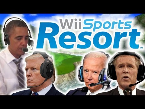 US Presidents Play Wii Sports Golf 3