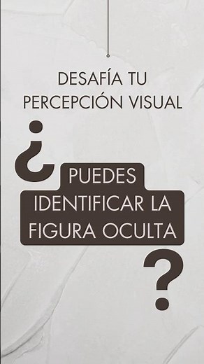 🔍 Desafía tu percepción visual: ¿Puedes identificar la figura oculta? 👁️✨