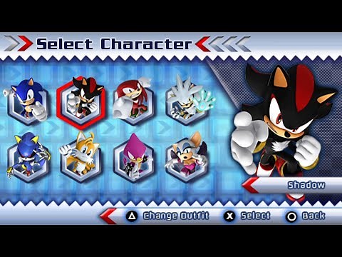 Sonic Rivals 2 All Characters [PSP]