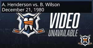 Archie Henderson vs. Behn Wilson, December 21, 1980 - Washington Capitals vs. Philadelphia Flyers | HockeyFights