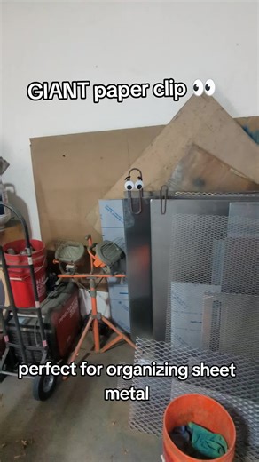 Organize Sheet Metal with a Giant Paper Clip