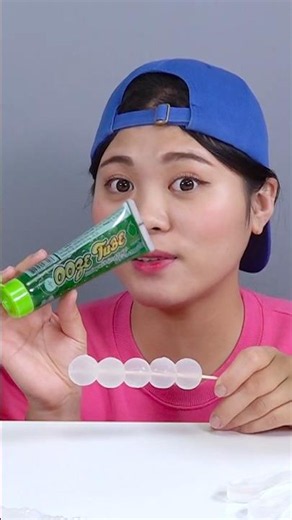 Clear Food Dessert Mukbang 투명 디저트 먹방