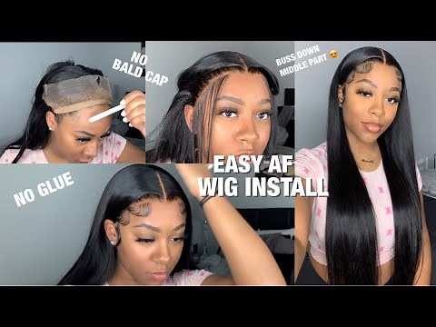 *DETAILED* 28 INCH GLUELESS WIG INSTALL | No Bald Cap | Beginner Friendly | Nadula Hair
