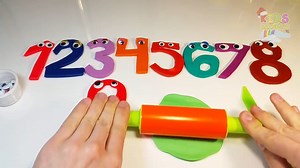 12345678910 Learn Numbers Eyes12345 Writing Number for Children English Music 123 Kids Learning Doh