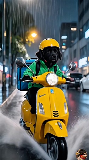 Hôm nay mực chăm chỉ làm shipper đây ah #ai #dog #thucung #cute #shipper