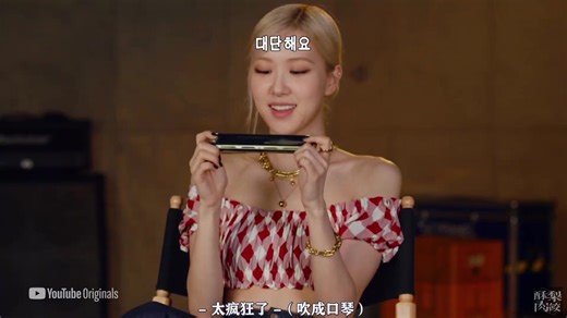 【超清中字】ROSÉ 最新综艺YouTube Released,姐姐有声音出演，讲解自己mv场景