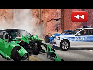 Reverse Cars vs Bollards – BeamNG Drive #2