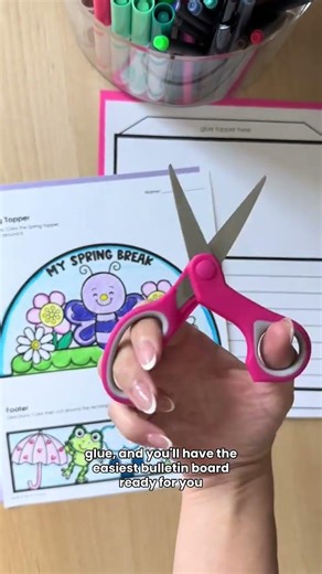 The simplest first day back after spring break activity - students write about their spring break