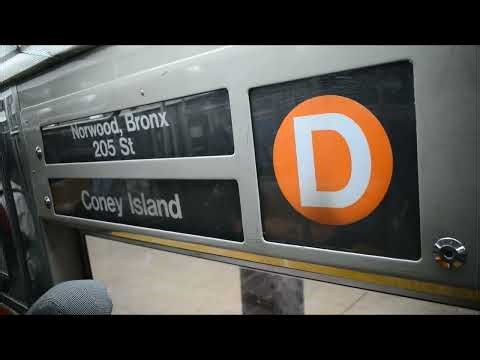 Norwood-205th Street Bound R68 (D) Train Ride From 110th Street To 116th Street