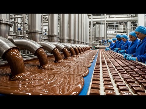 Inside the Chocolate Factory 🍫 | How Chocolate Is Made Today (Full Modern Process)