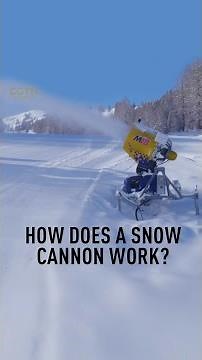 How does a snow cannon work?
