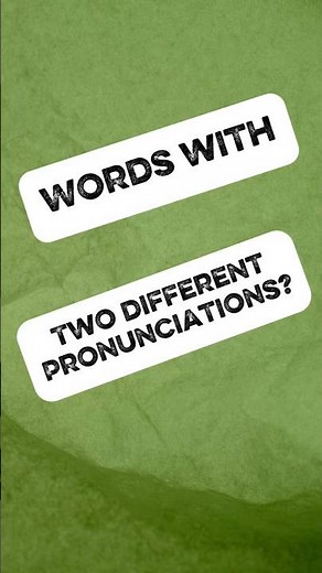 Words That Change Pronunciation in English depending on their usage (verb or noun)