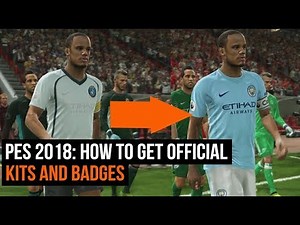 PES 2018 - How to get all the official kits and badges with an option file