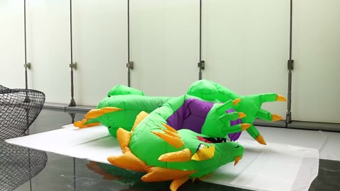11FT Length Giant Green Halloween Inflatable Dragon, Blow Up Dragon Outdoor Halloween Inflatables Decorations Built-in 5 Bright Led Lights