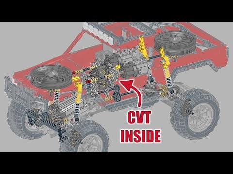 Lego Truck with Continuously Variable Transmission (New Instructions)