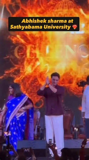Abhishek sharma at satyabhama university 🌟|| #abhisheksharma #ytshorts