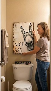 Hahaha 😂😂 Turn any wall into an instant mood booster! This funny donkey canvas brings laughs to your bathroom or home with its witty design. Printed on premium, waterproof, fade-resistant canvas, it’s built to last and easy to display. A perfect gag gift that guarantees smiles every time! 🐴👉https://t.site/44TwKlZ | Inofmemori