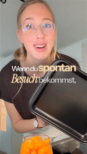 Wenn du spontan Besuch bekommst, dann mach diesen schnellen Mandarinen-Blechkuchen. 🍊🤍