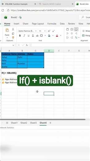 Excel IF() + ISBLANK() Functions | Easy Tutorial for Beginners