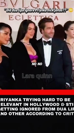 "Dua lipas intentionally ignored Priyanka Chopra international interview" 😳#reactionvideo #dualipa