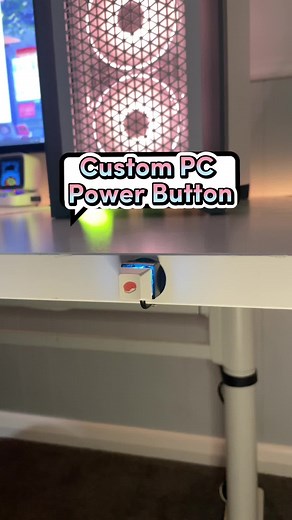 Custom PC Power Button Panel for Gaming Setup