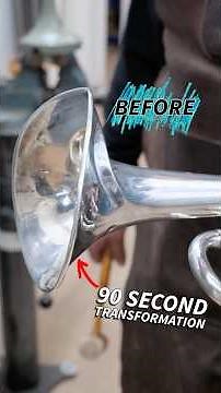 Hitting reset on this trumpet bell 🎺