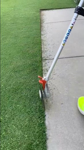 Lawn Edging with the STIHL RG-KM Reciprocator Attachment #shorts