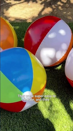 Perfect for those pool days – this huge set of beach balls from Amazon!