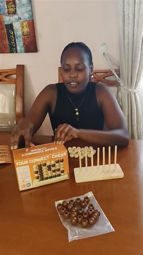 Wooden Four Connect chess available at Ksh 1250/- (small) Ksh 1750/-(big) | GameBox.ke