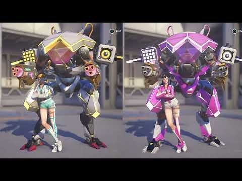 Dva Skin Gentle Tokki Fuchsia & Aqua | Gentle Monster D.Va Bundle [Overwatch 2]