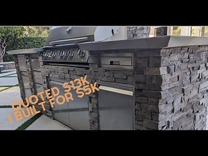 BBQ Island Build Part 2 Final #bbqisland #bbq #outdoorkitchen