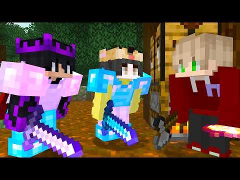 Minecraft Speedrunner VS 2 Hunters TRAINING