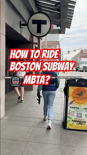 Boston T Subway train-How to ride MBTA #mbta #boston #traveltips